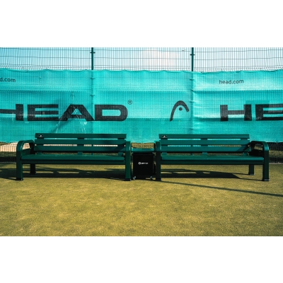 Ławki tenisowe z oparciem